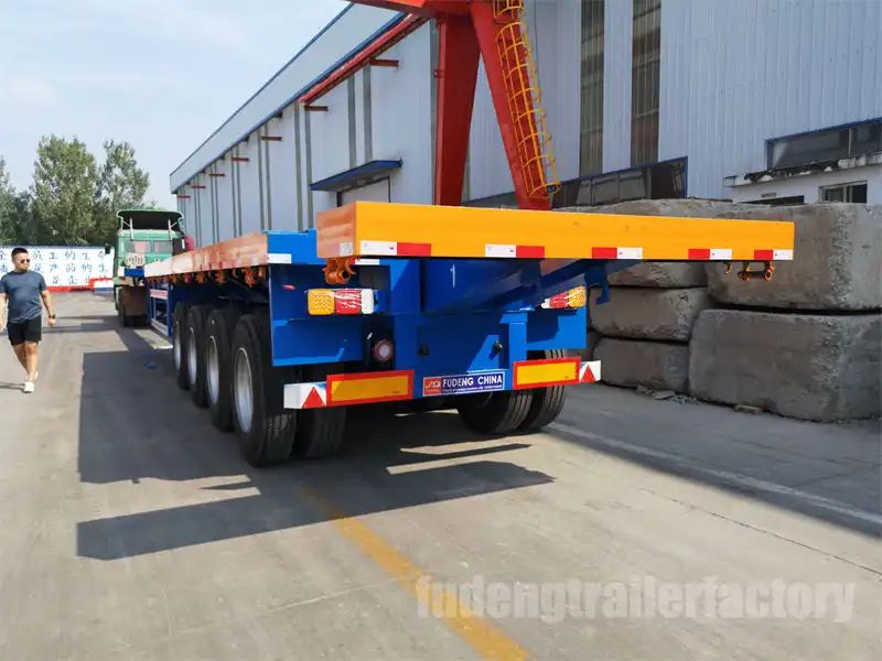 4 Axle Flatbed Extendable Trailer04