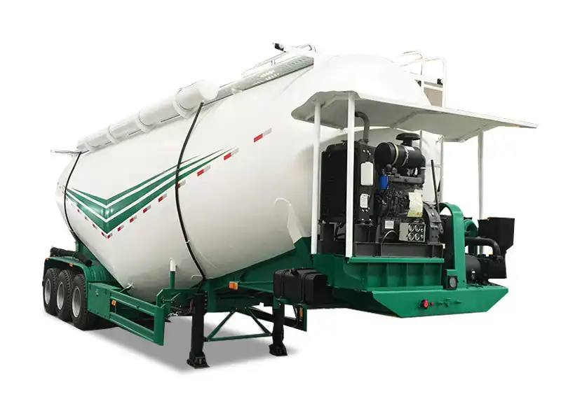 V shape bulk cement tanker trailer