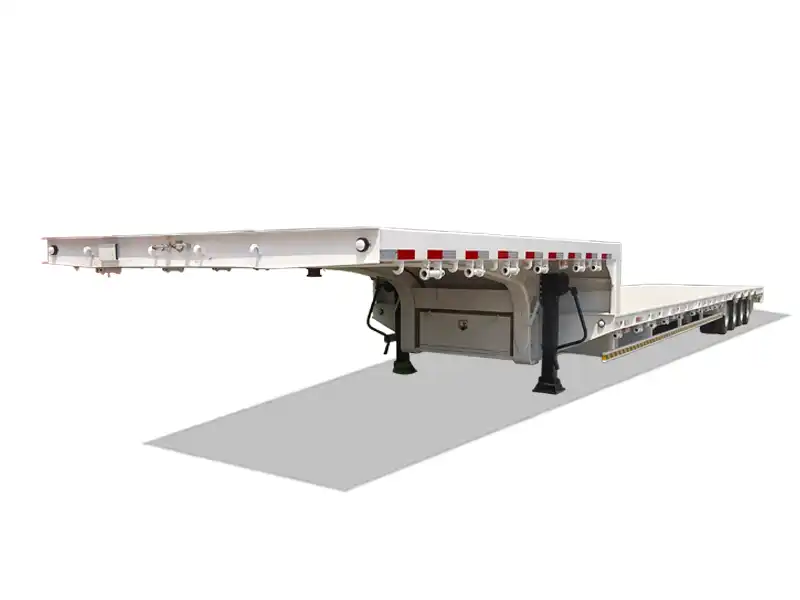 100Tons 4 Axle Lowboy Semi Trailer